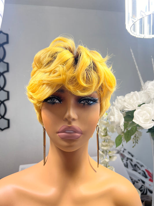 Julie Human Hair Pixie Wig
